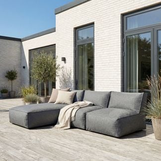 Skärgård divansoffa öppen antracit