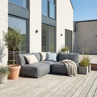 Skärgård hörnsoffa antracit