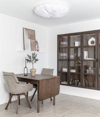 Oskar matgrupp rökt ek 120x80cm + klaff med Alessia stolar