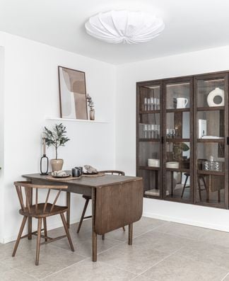 Oskar matgrupp rökt ek 120x80cm + klaff med Björke stolar