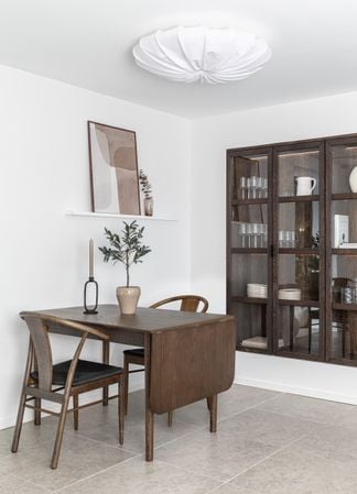 Oskar matgrupp rökt ek 120x80cm + klaff med Brejning stolar