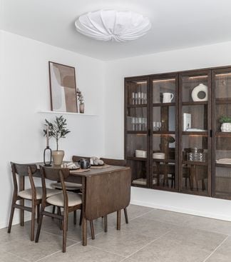 Oskar matgrupp rökt ek 120x80cm + klaff med Rodham stolar