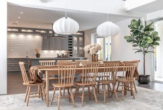 Oskar matgrupp ek 260x130cm med 10 Stol 1