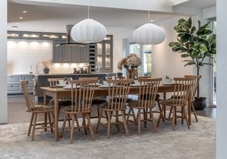 Oskar matgrupp ek 180/220/260cm med 10 Stol 1