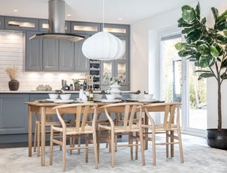 Oskar matgrupp ek 200x90cm med Oskar stolar