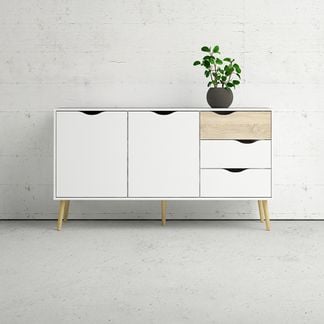 Delta Sideboard Vit/Ek