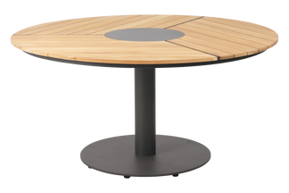 Peace wood ø150 h73cm antracit/teak