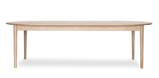 Oskar matbord 260x130cm ovalt vitoljad ek