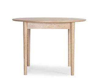 Oskar matbord runt 105cm vitoljad ek