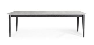 Marble matbord 240x95cm grå/svart