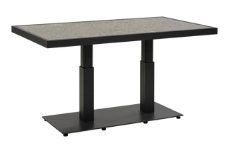 Scale 140x85 h49-73cm svart/grå keramik