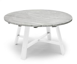 Shabby Chic bord 138cm vit