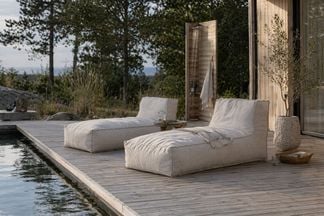 Skärgård solsängar 2-set beige 