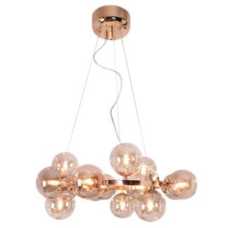 Splendor Taklampa Ø58cm guld amber