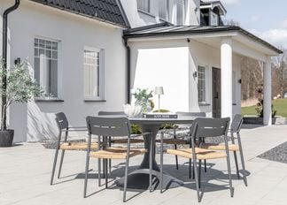 Tropez matgrupp med Prato stolar