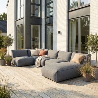 Skärgård U-soffa antracit