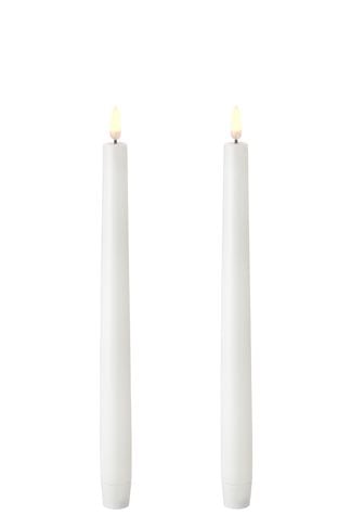 UYUNI Kronljus LED 2-pack vit - 2,5x28cm