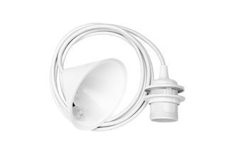 Kabelset E27, 60W, Vit
