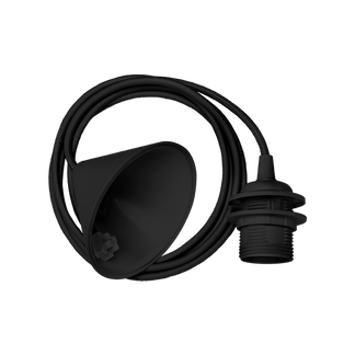 Kabelset E27, 60W, Svart