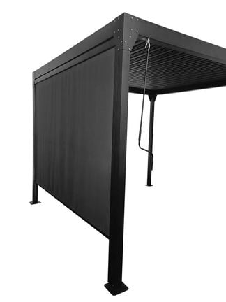 Vägg till lyx pergola 400cm