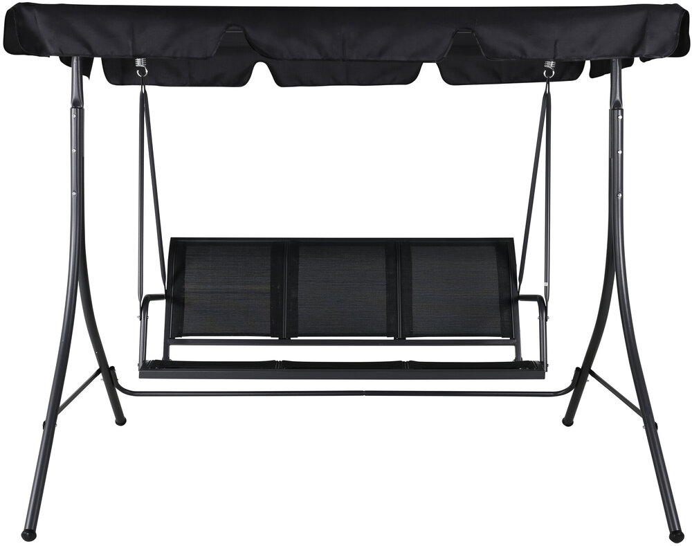 Montreal hammock svart 130x163x204