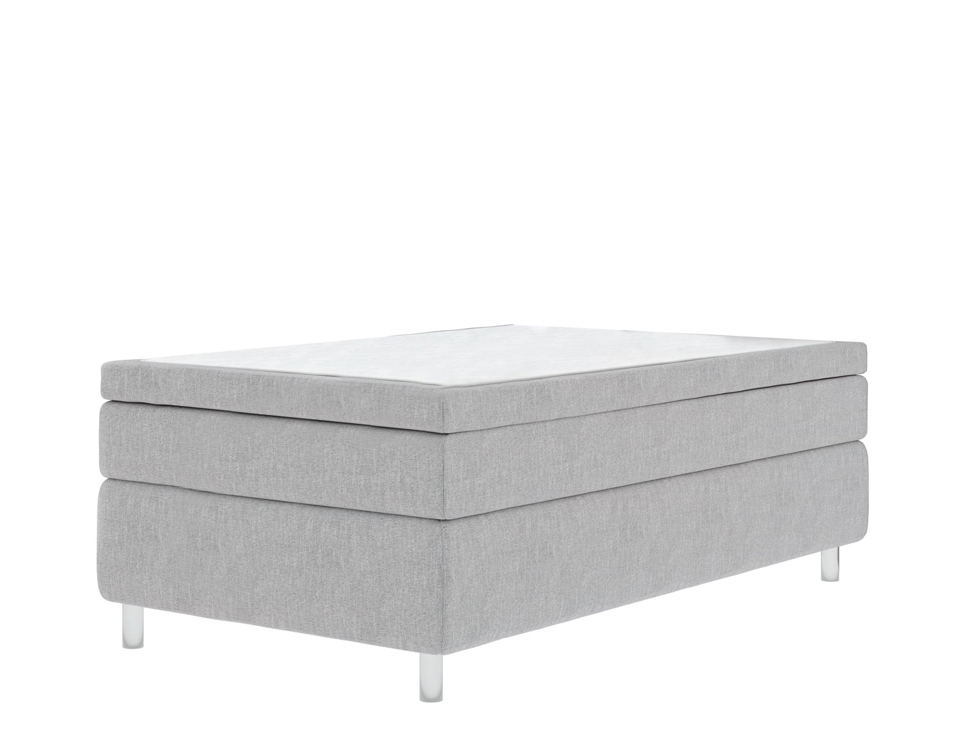 Ekerö kontinentalsäng 120x200 ljusgrå