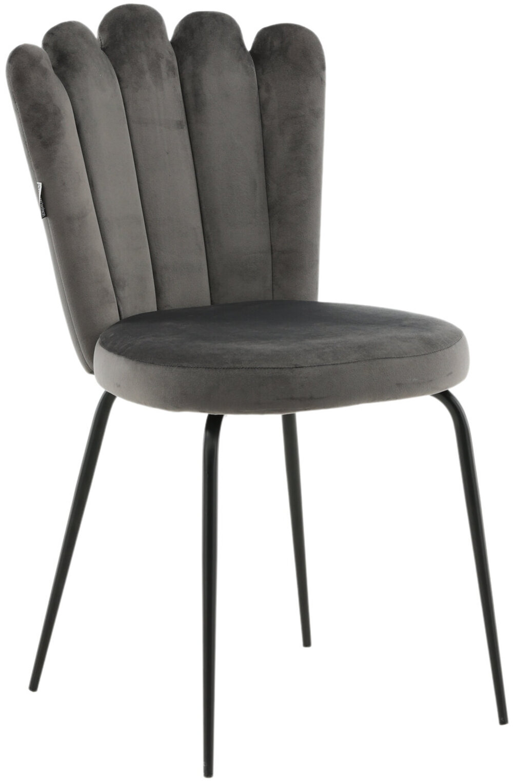 Limhamn stol grå sammet