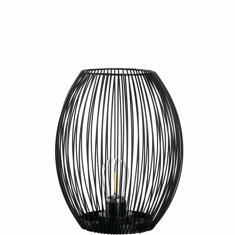 Casolare Lanterna 24 cm Svart med LED