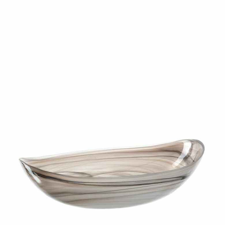 Skål oval 32 beige Alabastro