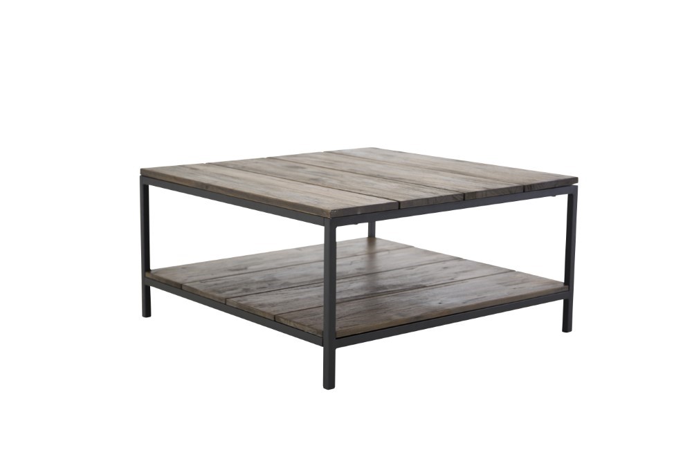 Portland soffbord svart/mörk teak