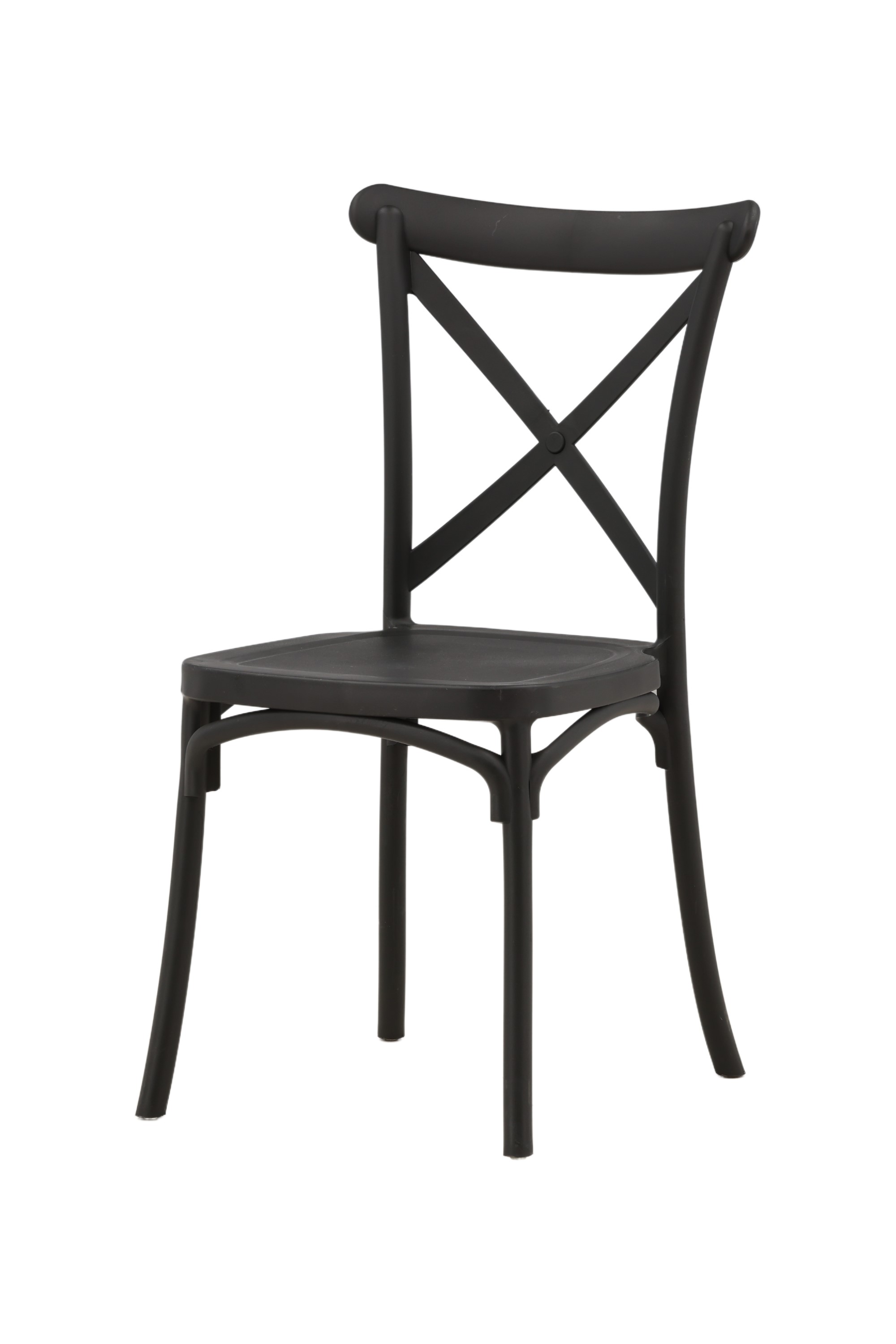 Rosenfors matstol svart plast
