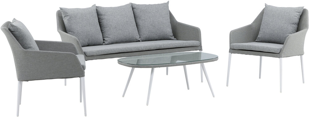 Spoga soffgrupp vit/grå