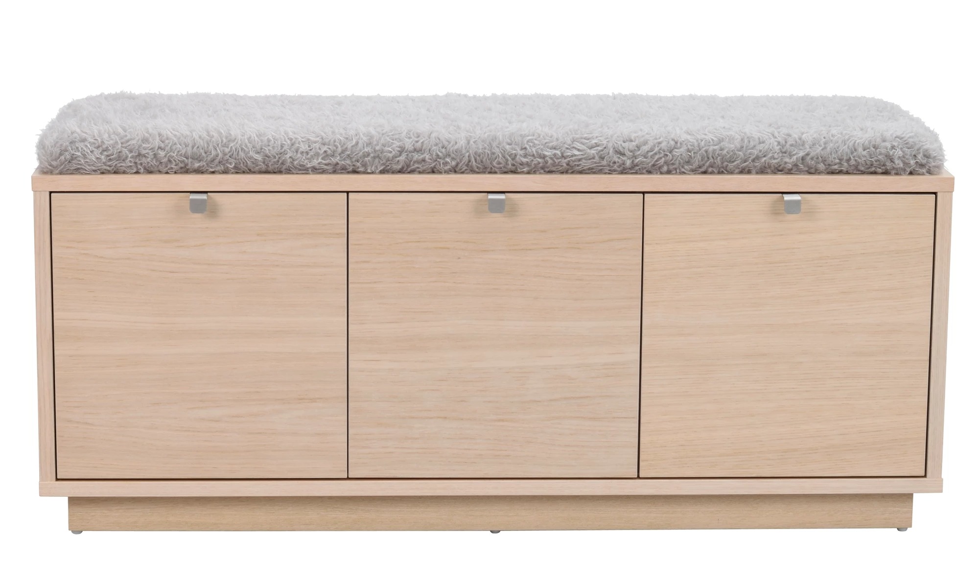 Confetti bänk 3L vitpigmenterad ek/fårskinnslook