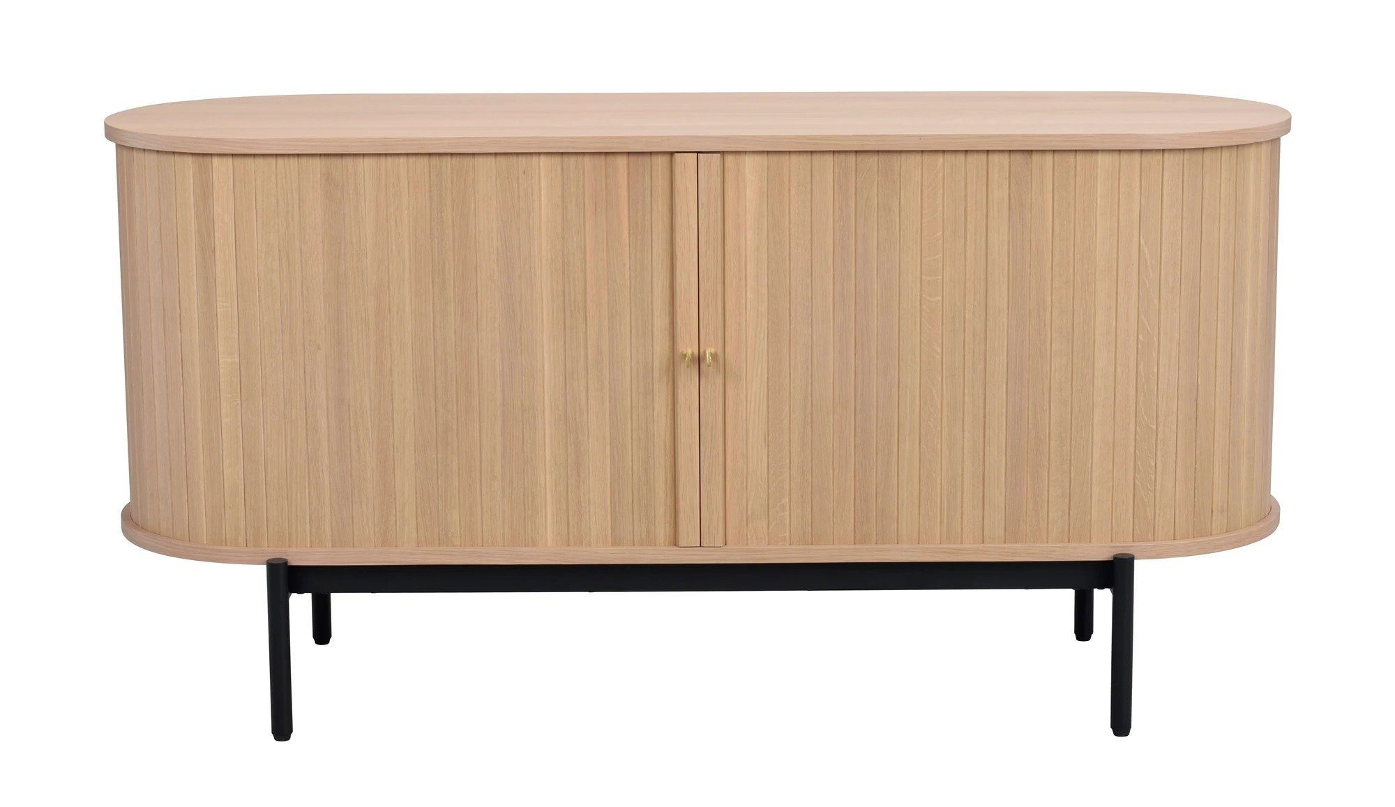 Haddington sideboard 142 vitpigment ek/svart met