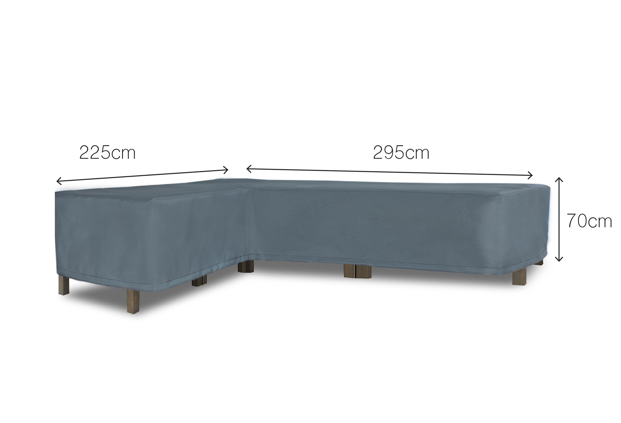Möbelskydd L-form premium 225/295x70x100cm