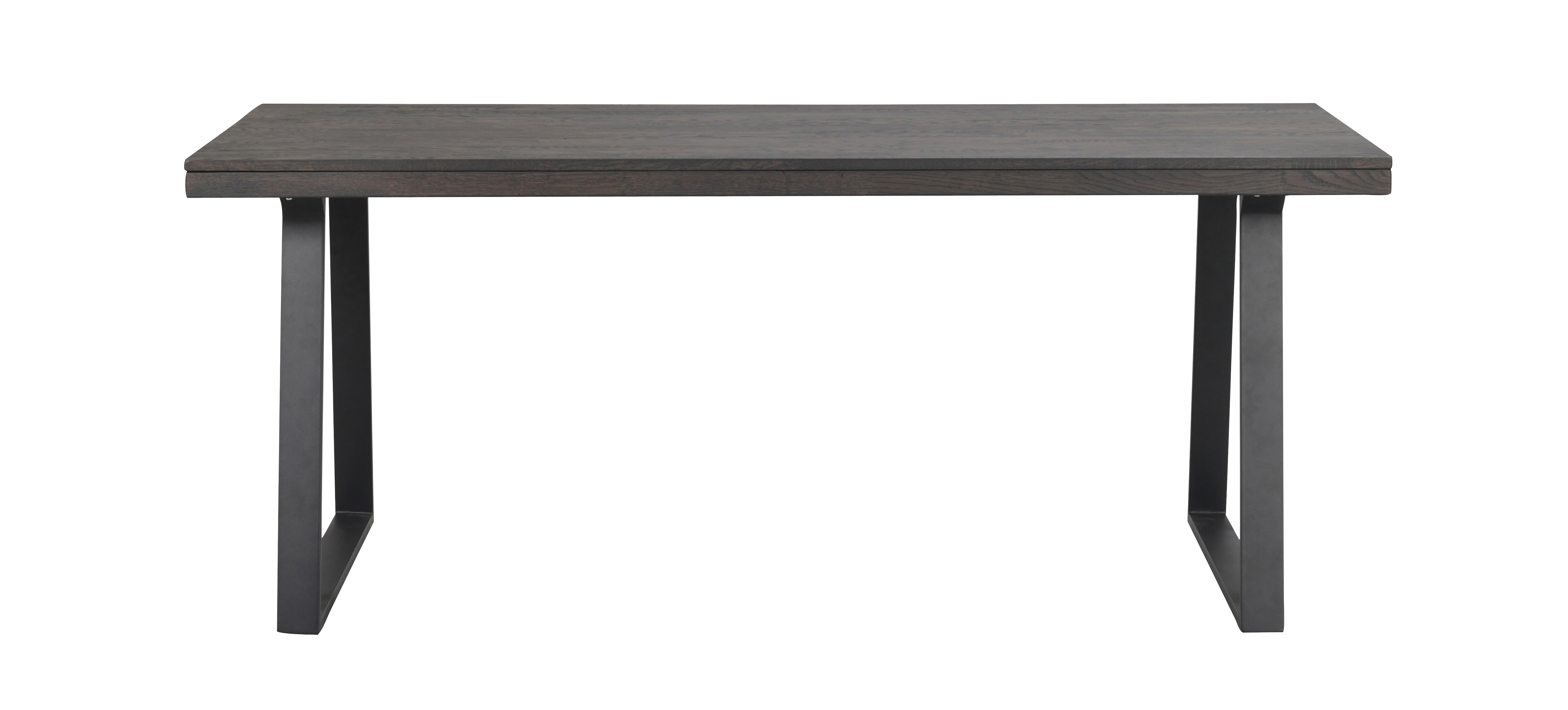 Brooklyn matbord 170x95 m.brun ek/U-ben svart met