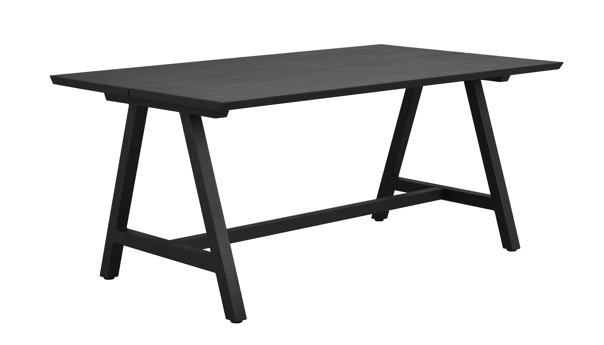 Carradale matbord 170 svart ek/A-ben svart met