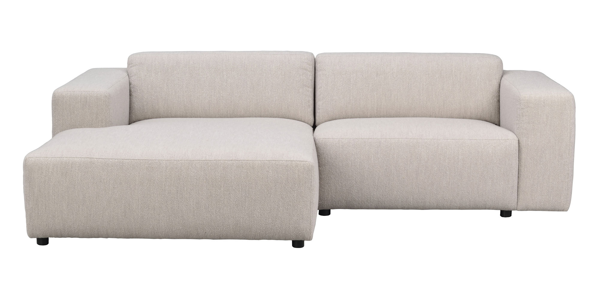 Willard 3-sits m schäslong vä Ljusbeige