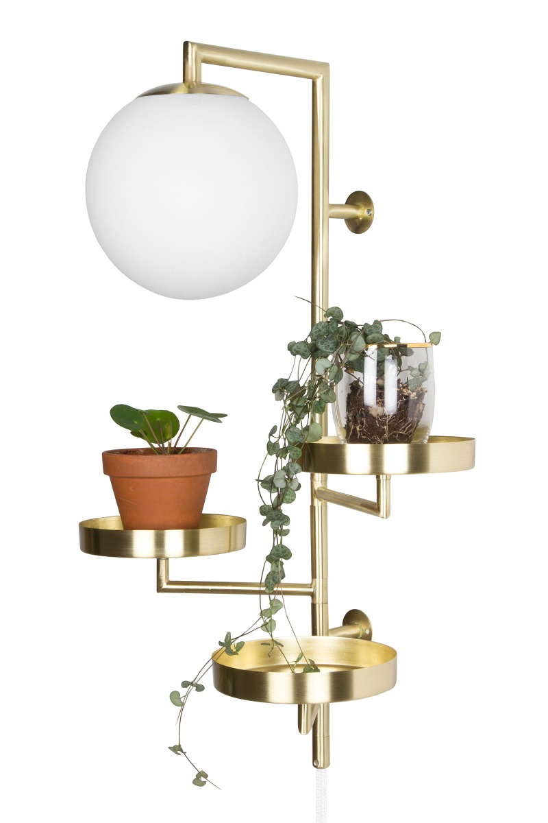 Vägg Astoria Borstad Mässing