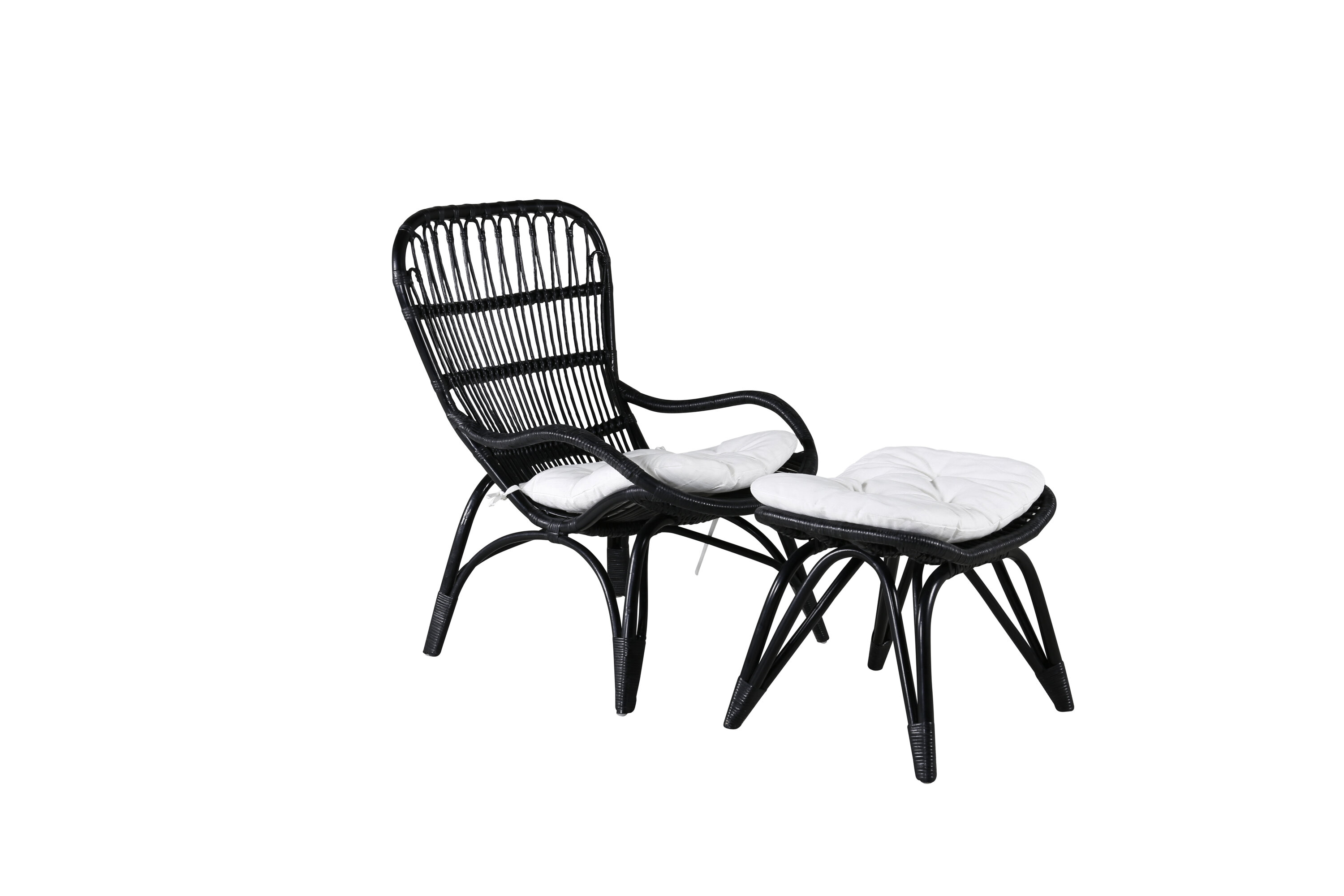 Ella loungestol, svart