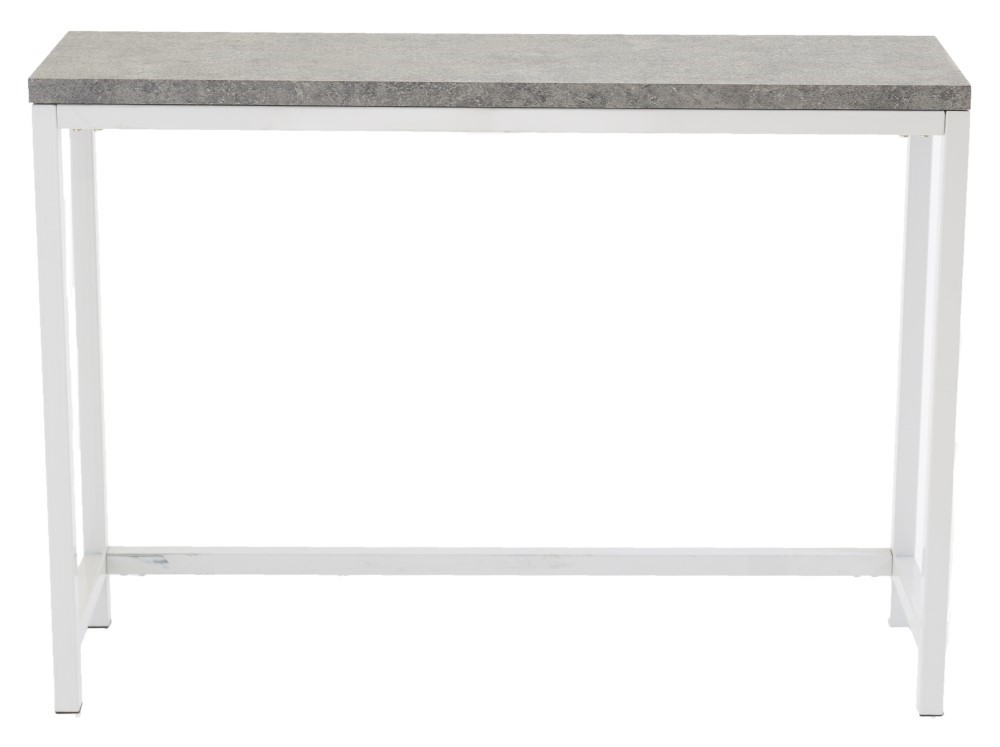 River sidobord vit/betong
