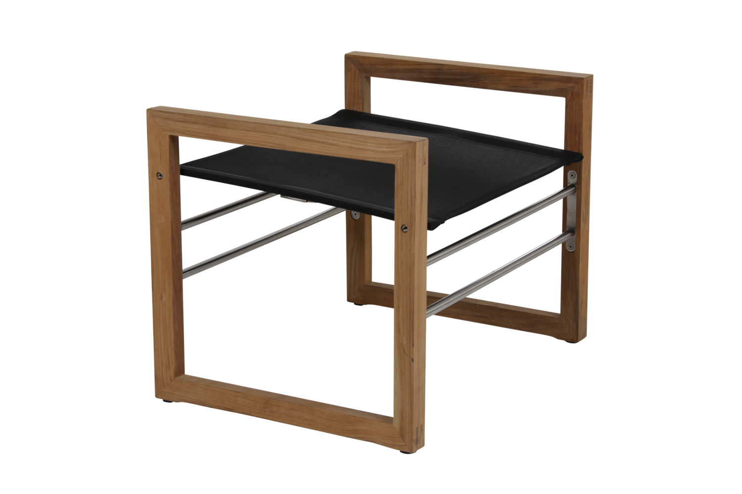 Vevi fotpall m svart textilene