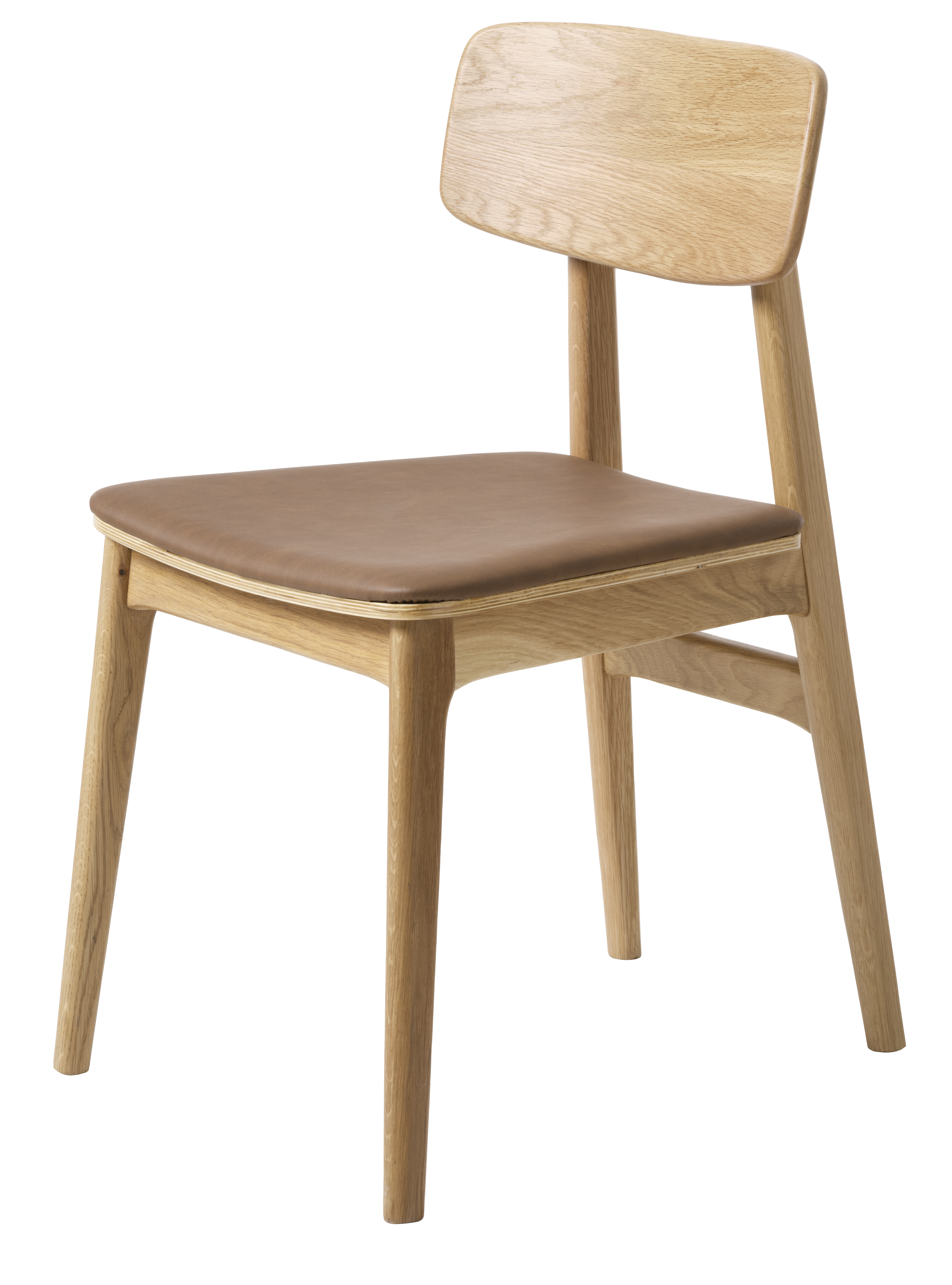 Lundby matstol natur/cognac