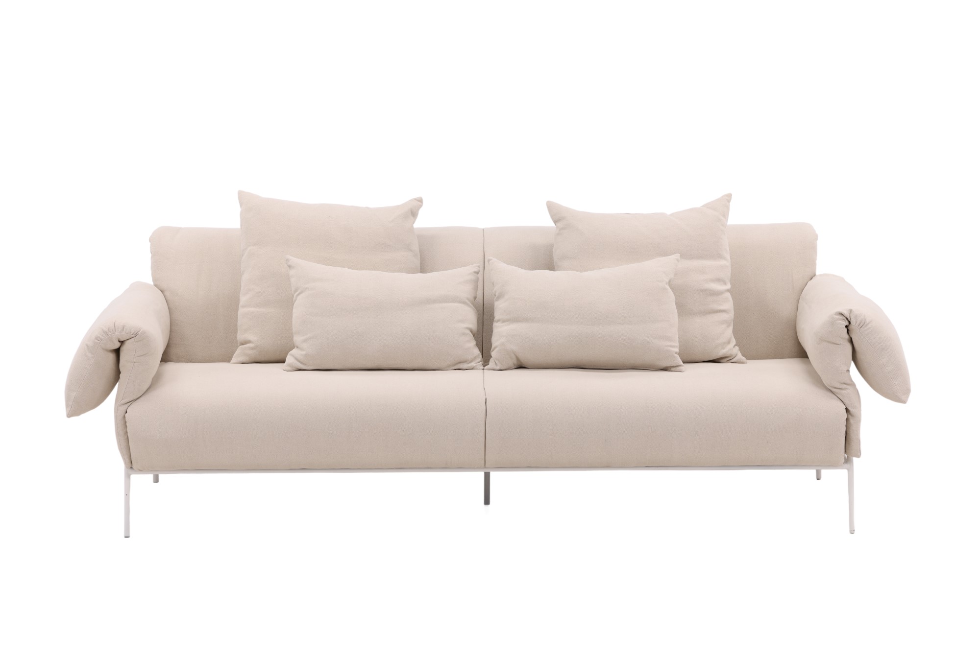 Öckerö soffa vit/beige linne