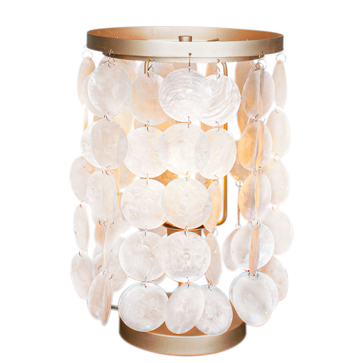 Diana bordlampa 38 cm matt guld