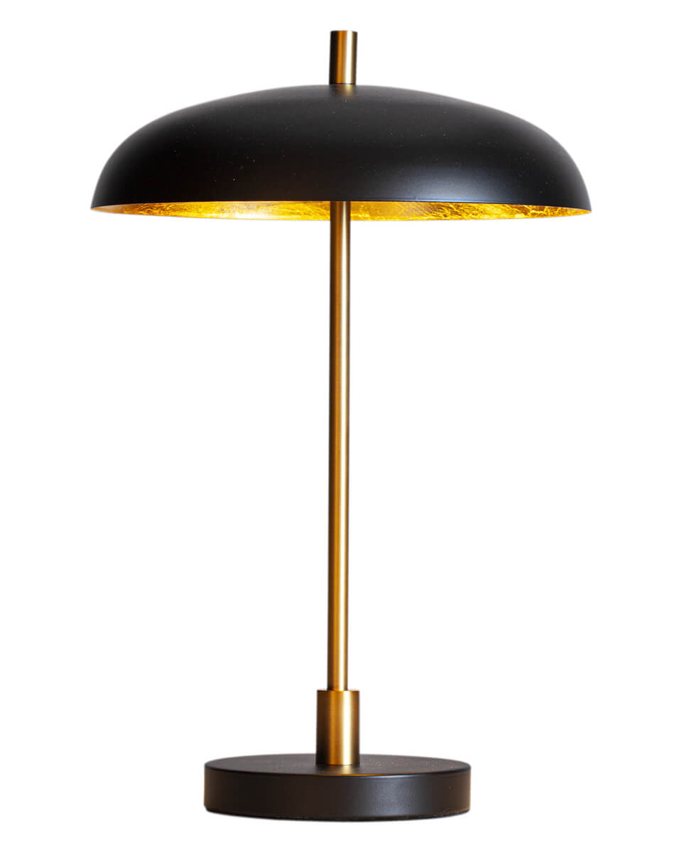 Shelby bord H45cm Matt svart/guld