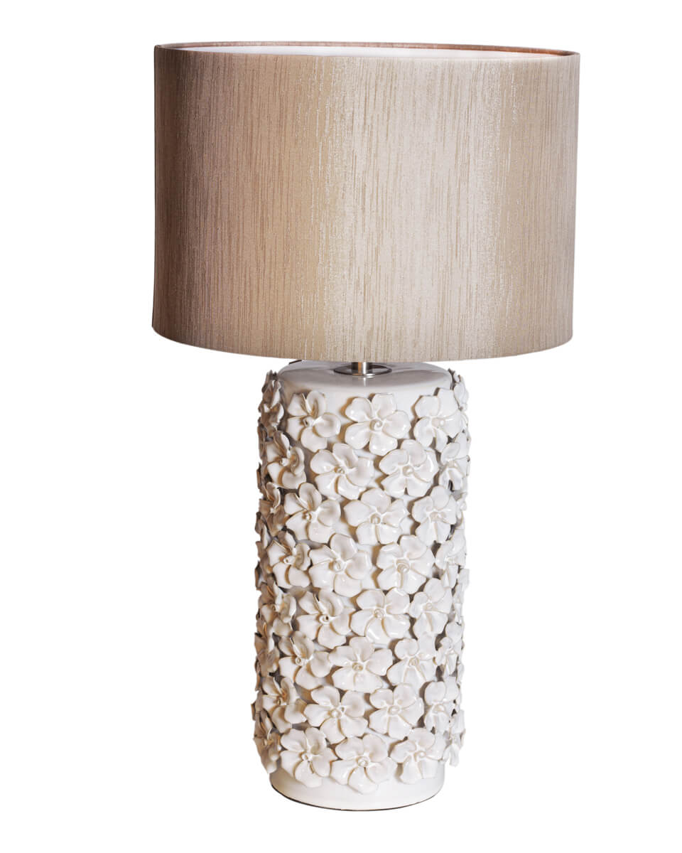 Fiore bordlampa H54cm beige