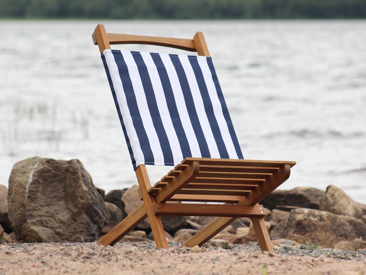 Mölle solstol Vit polyester