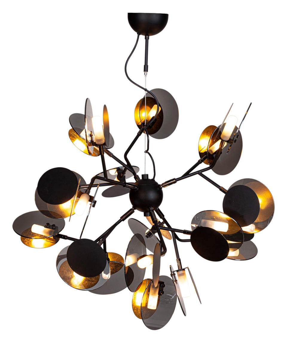 Turno Taklampa diam 80 cm Matt Svart