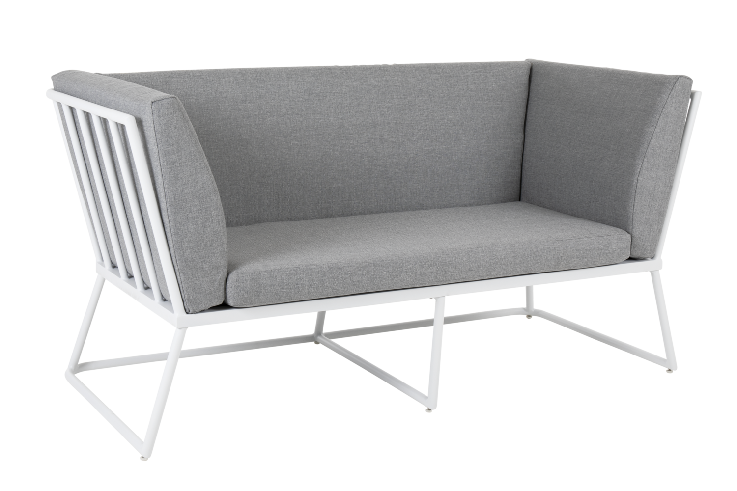Vence 2-sits soffa vit m dyna